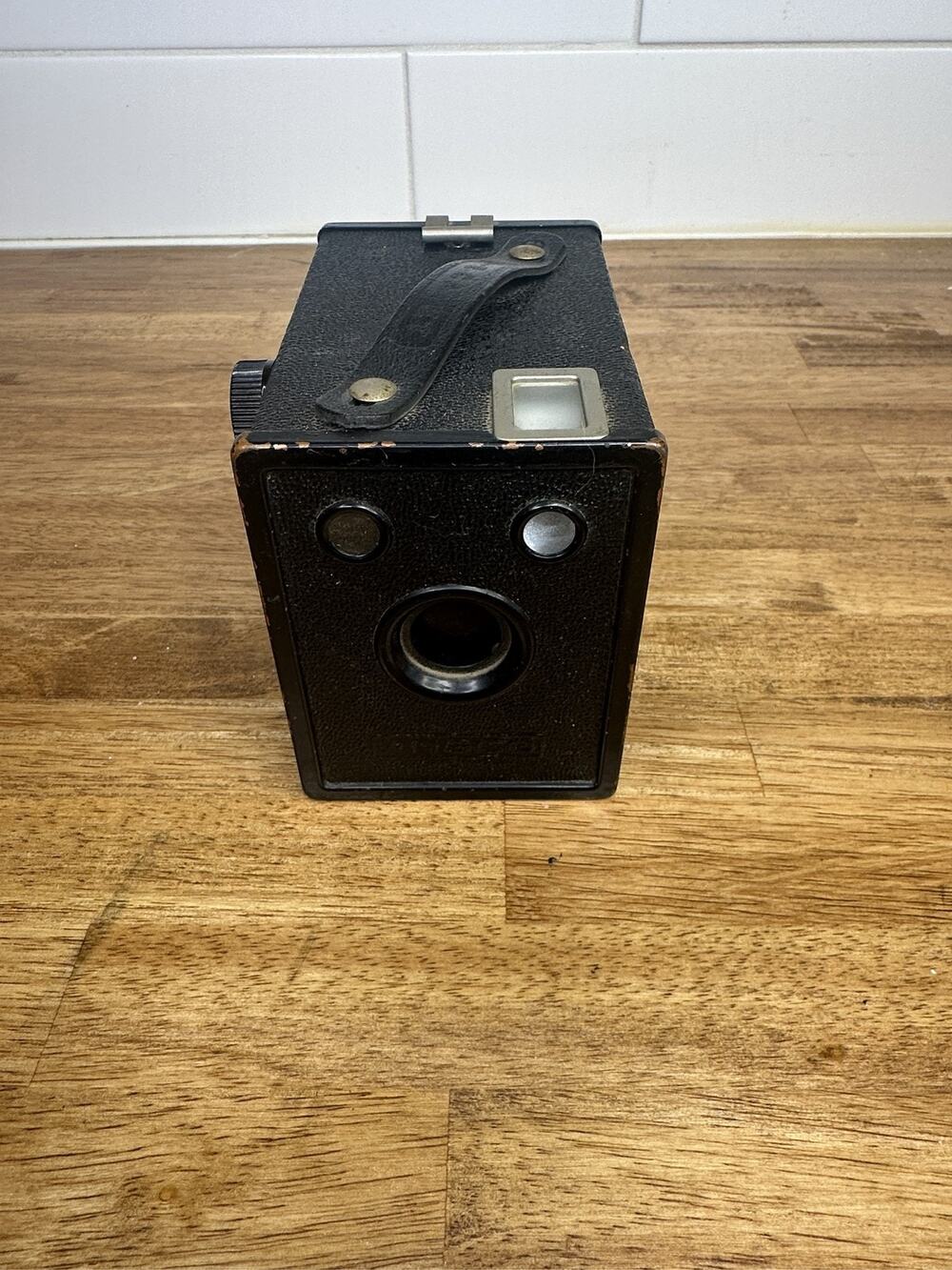 Agfa Ansco B-2 Cadet Box Camera 120 Film Black USA Made